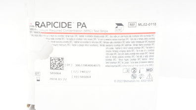 Medivators ML02-0118 Rapicide PA Disinfectant Test Strips (x) - Box of 200